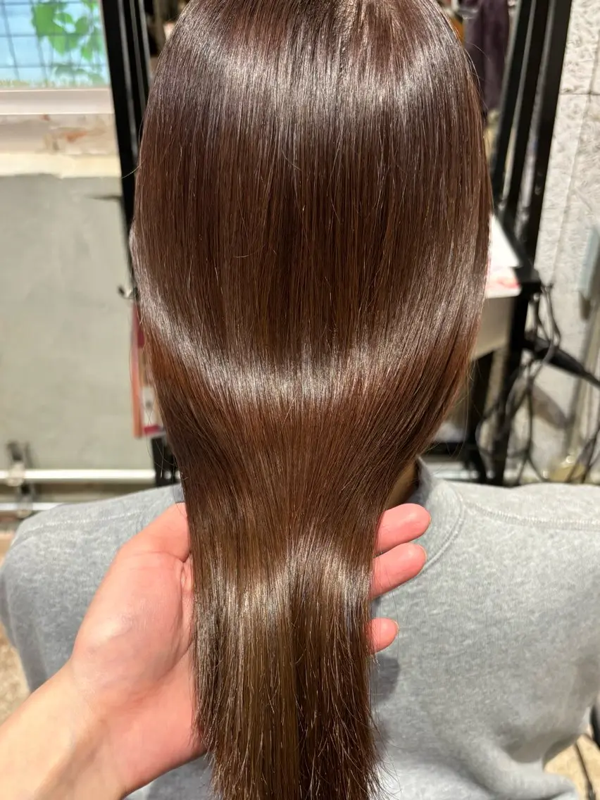 🧴【最長1ヶ月持続】髪質改善トリートメント+透明感カラーの写真