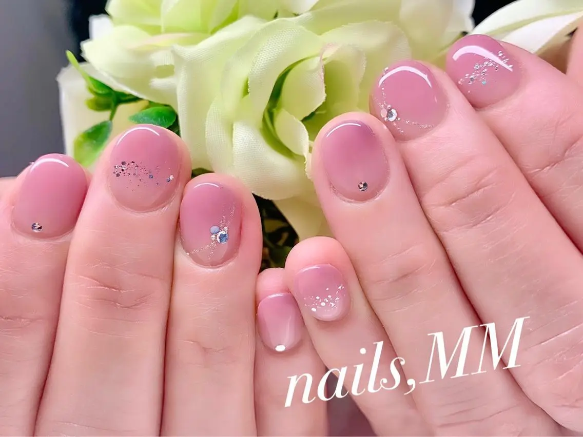 ネイル ストーンネイル ハンドネイル nailsalon MMのネイルデザイン