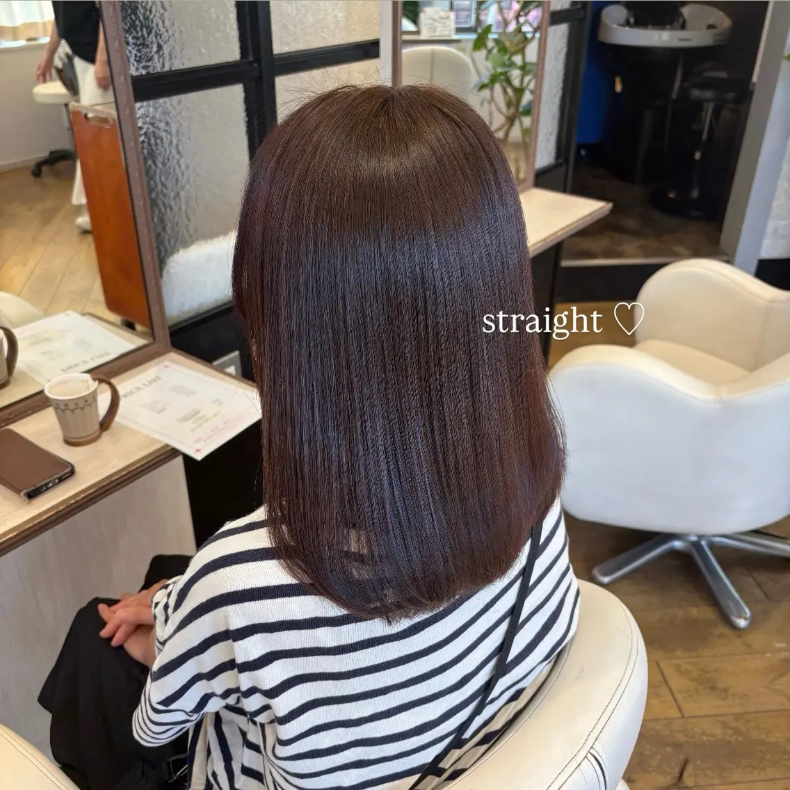 セミロング 縮毛矯正 縮毛矯正 🫧 河内 瑠莉 🫧のヘアスタイル