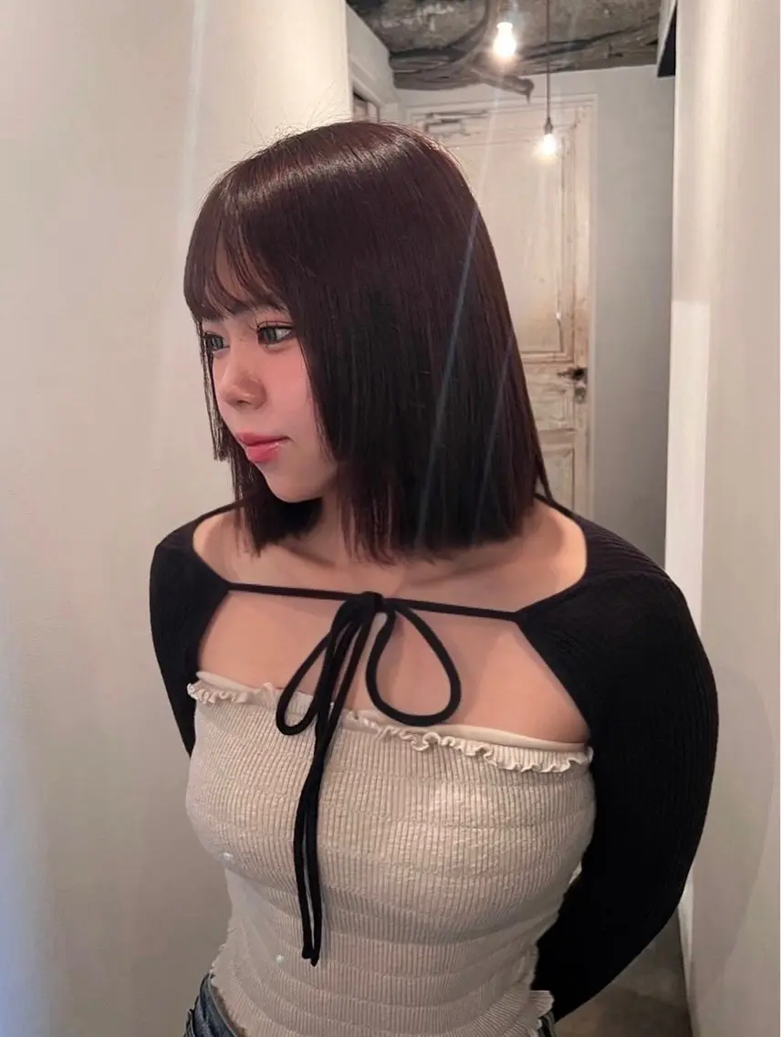 カラー ブラウンカラー ヘアカラー 神崎 玲海のヘアスタイル