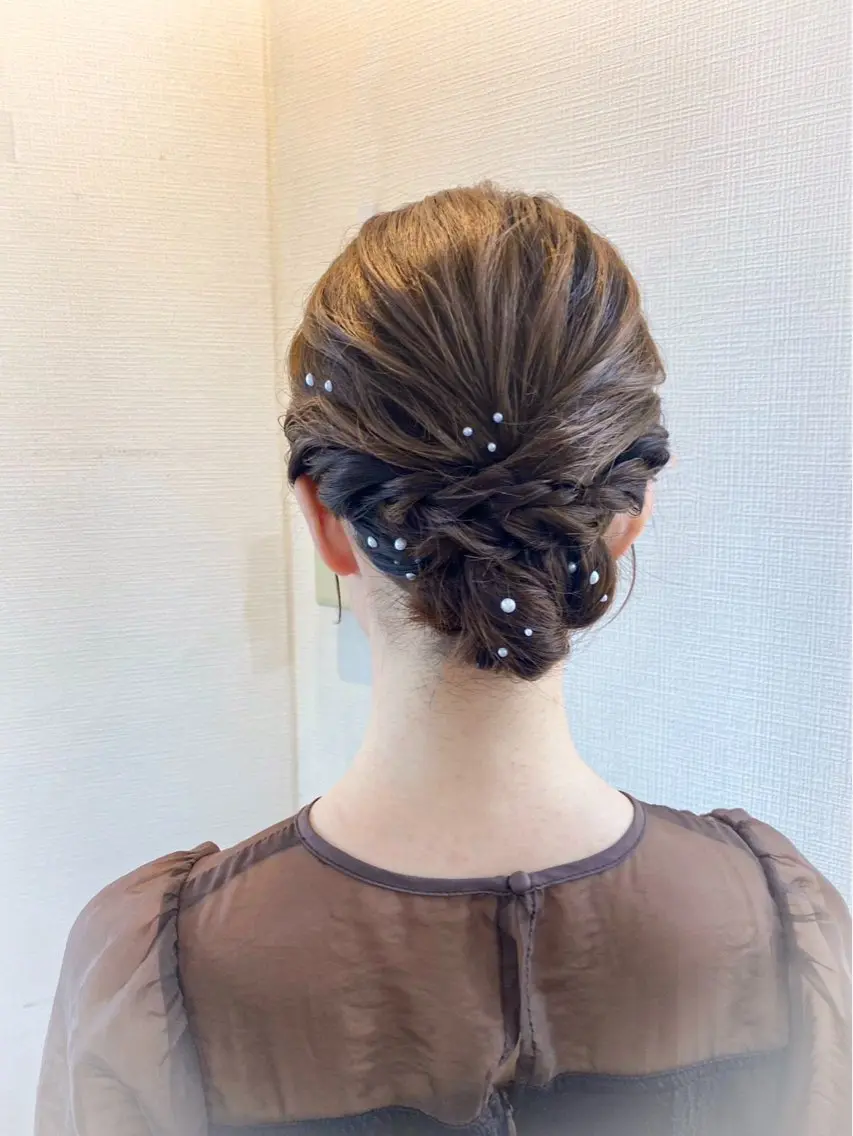 ヘアアレンジ ヘアセット hair make もりした　ゆうのヘアスタイル