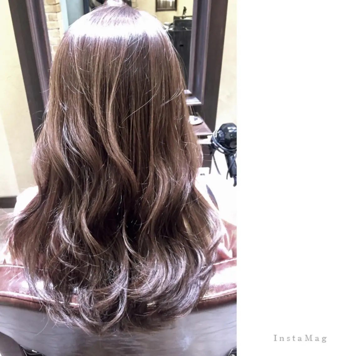 ロング カラー ベージュカラー フォギーベージュ Lyhair🦊🎀 AKIのヘアスタイル