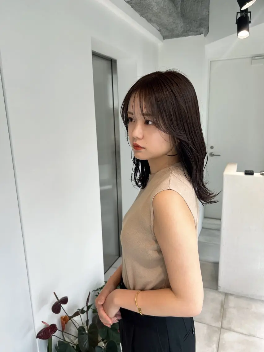 ミディアム カラー カット ヘアカラー トリートメント 【代表】 たき〜のヘアスタイル