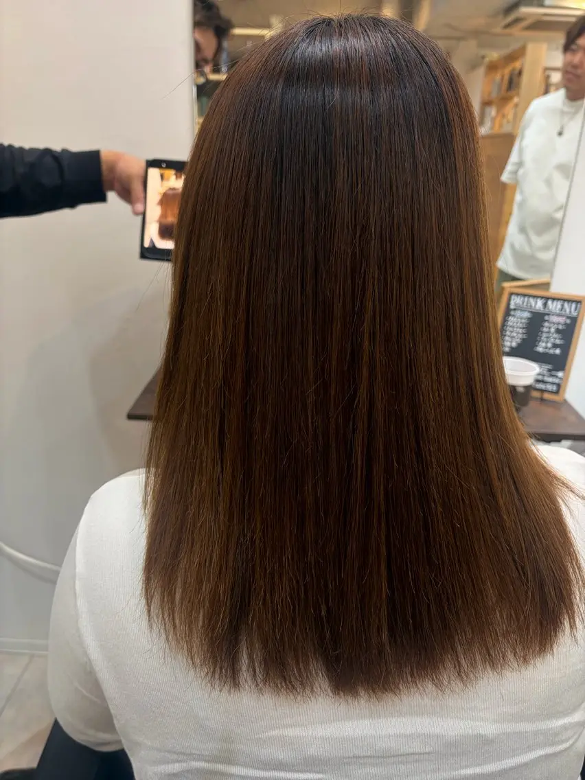 セミロング レイヤーカット cana 札幌レイヤースタイルのヘアスタイル