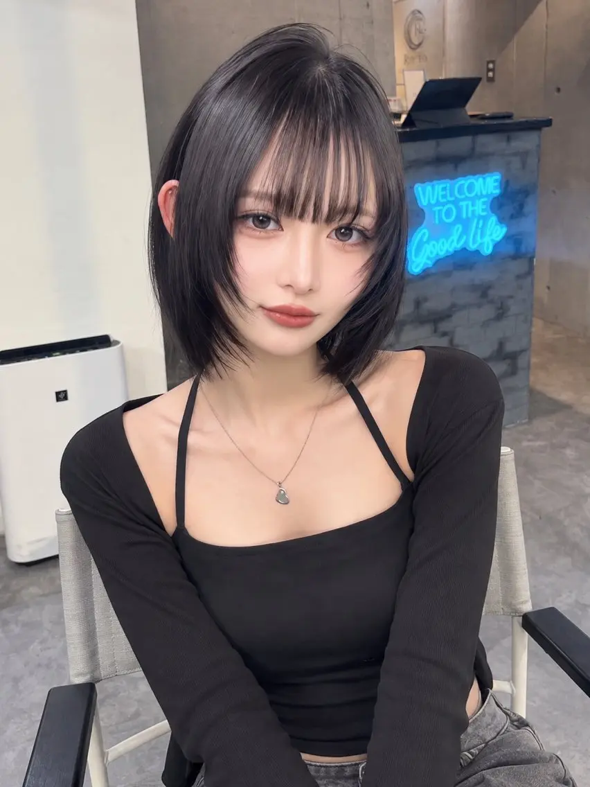 ショート 韓国レイヤー🩶🌙 Ryoseiのヘアスタイル