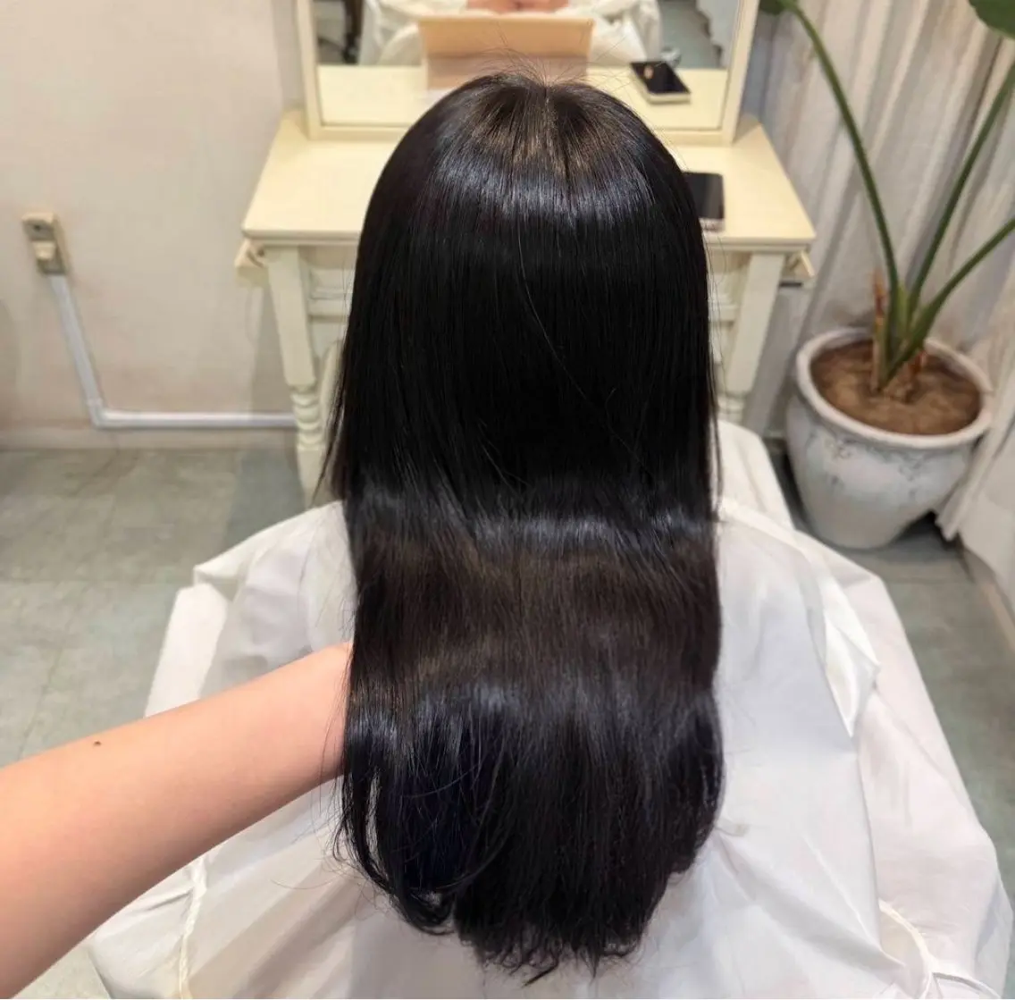 ロング ヘアカラー トリートメント Suzuha 新宿のヘアスタイル