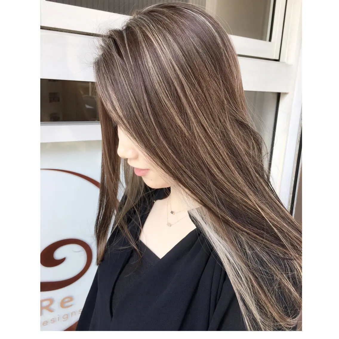 ロング カラー パーマ ヘアアレンジ メンズ キッズ ネイル マツエク・マツパ メンズハイライト ハイライトカラー ハイライト トリートメント NORME経堂 nonのヘアスタイル