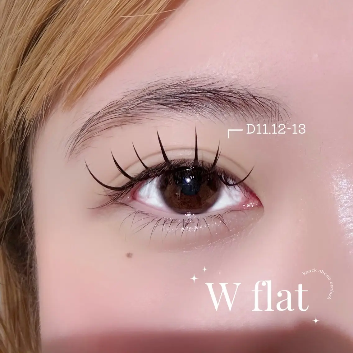 マツエク・マツパ マツエク KNACK eye lash RISAのマツエク・マツパデザイン