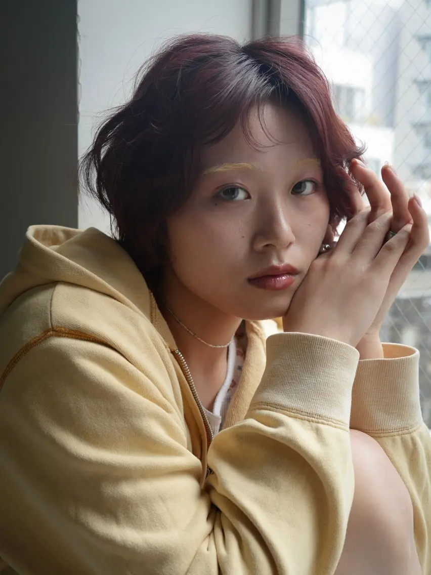 ショート カラー ヘアアレンジ JUURI- Shionのヘアスタイル