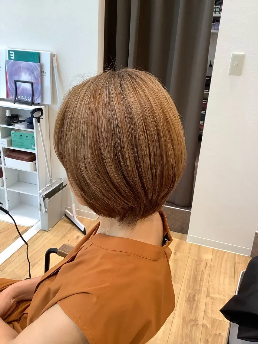 ミディアム カラー 髪質改善縮毛矯正 美容師✂️山崎竜二のヘアスタイル
