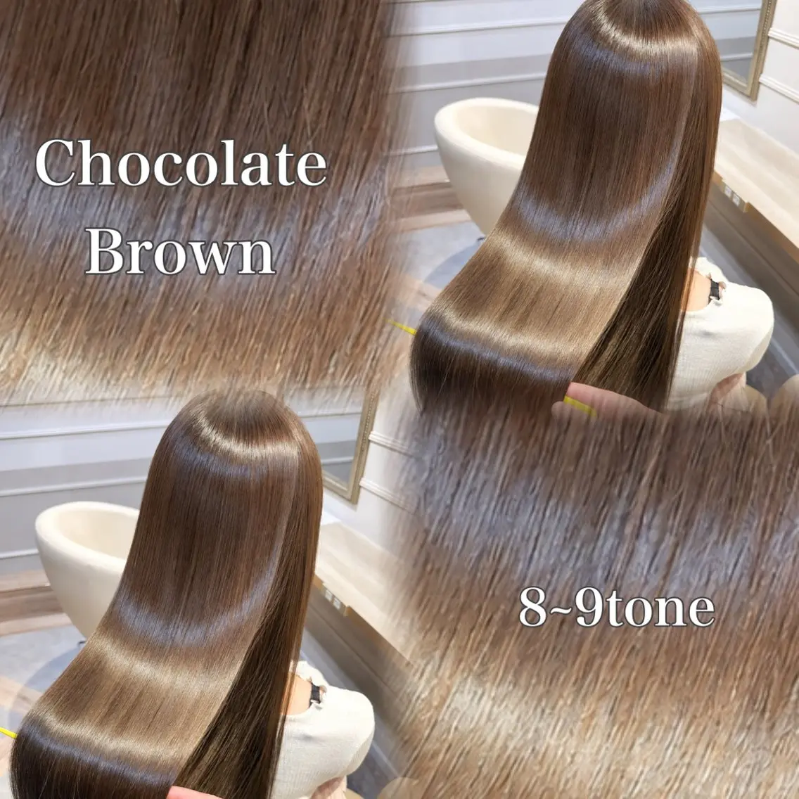 ロング カラー ブラウンカラー チョコレートブラウン 髪質改善 レイヤーカット ヘアカラー トリートメント 髪質改善/縮毛矯正 🌻momokaのヘアスタイル