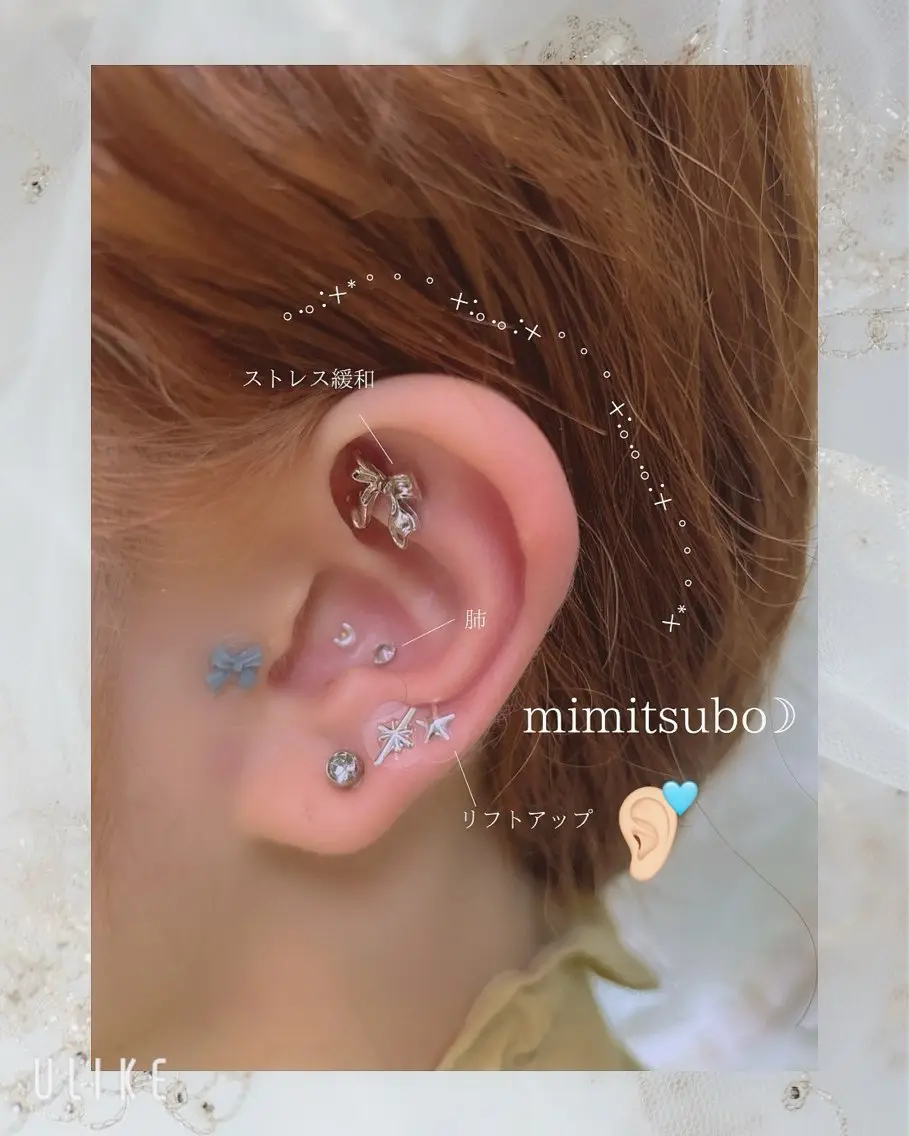 5月限定クーポン🌷minimo10名様限定価格🌷【耳つぼジュエリー12parts】の写真