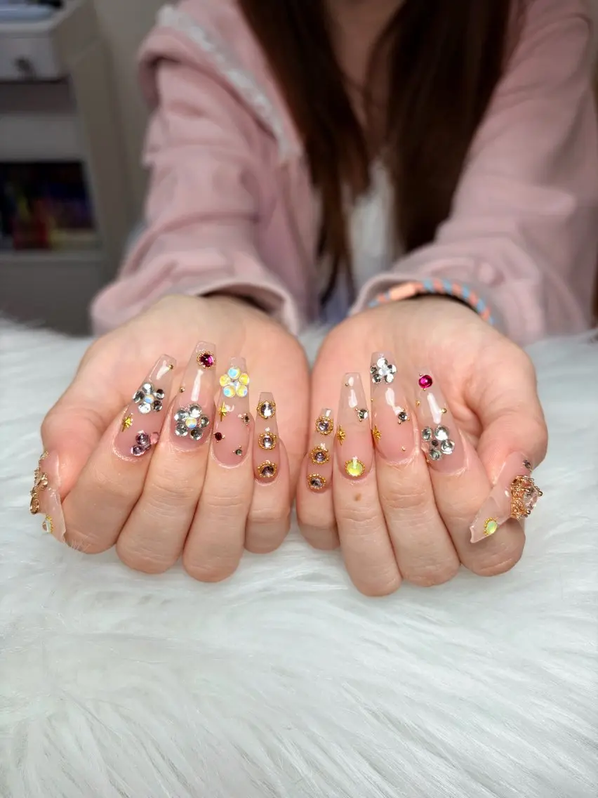ネイル アートネイル 長さ出し ジェルネイル マグネットネイル ニュアンスネイル ハンドネイル Cloudy Chan Nailのネイルデザイン