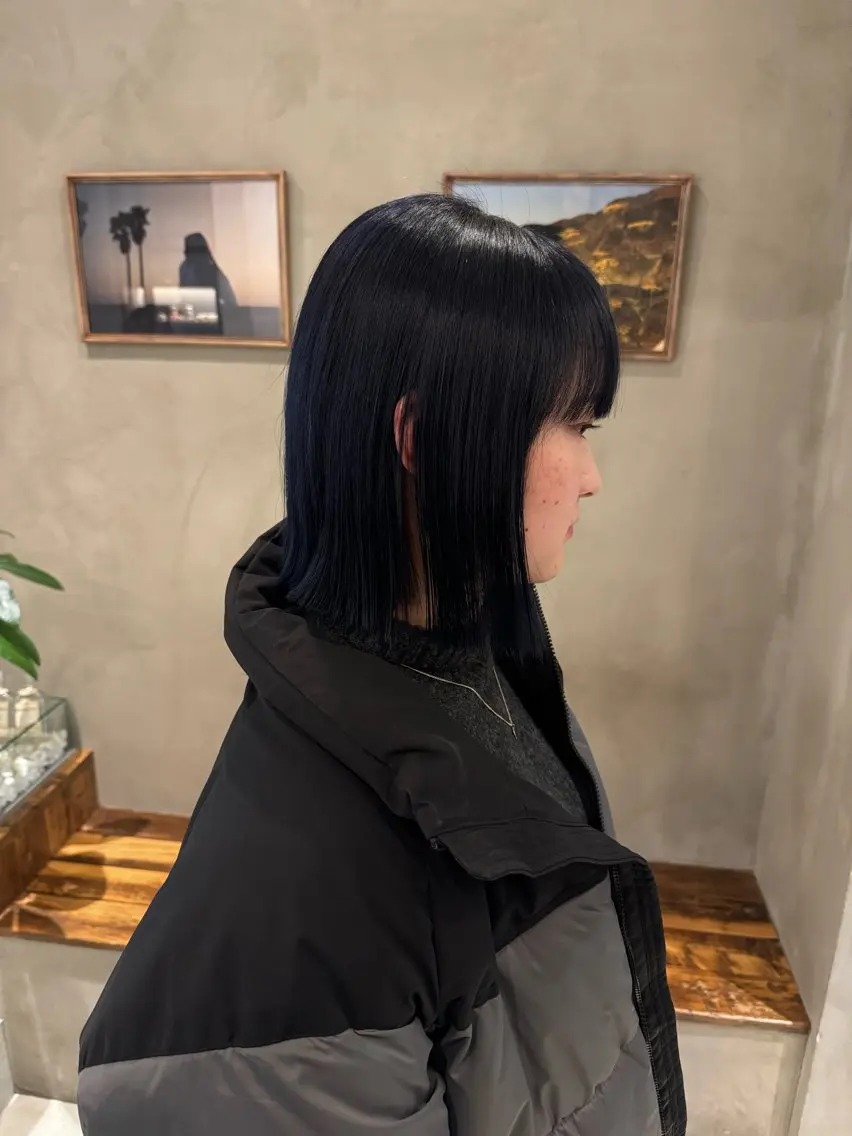 セミロング カット ヘアカラー トリートメント 新宿/顔周りカット +レイヤー=しずく♩のヘアスタイル