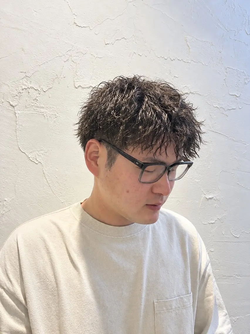 パーマ メンズ 川村 瑠奈/艶髪/髪質改善のヘアスタイル