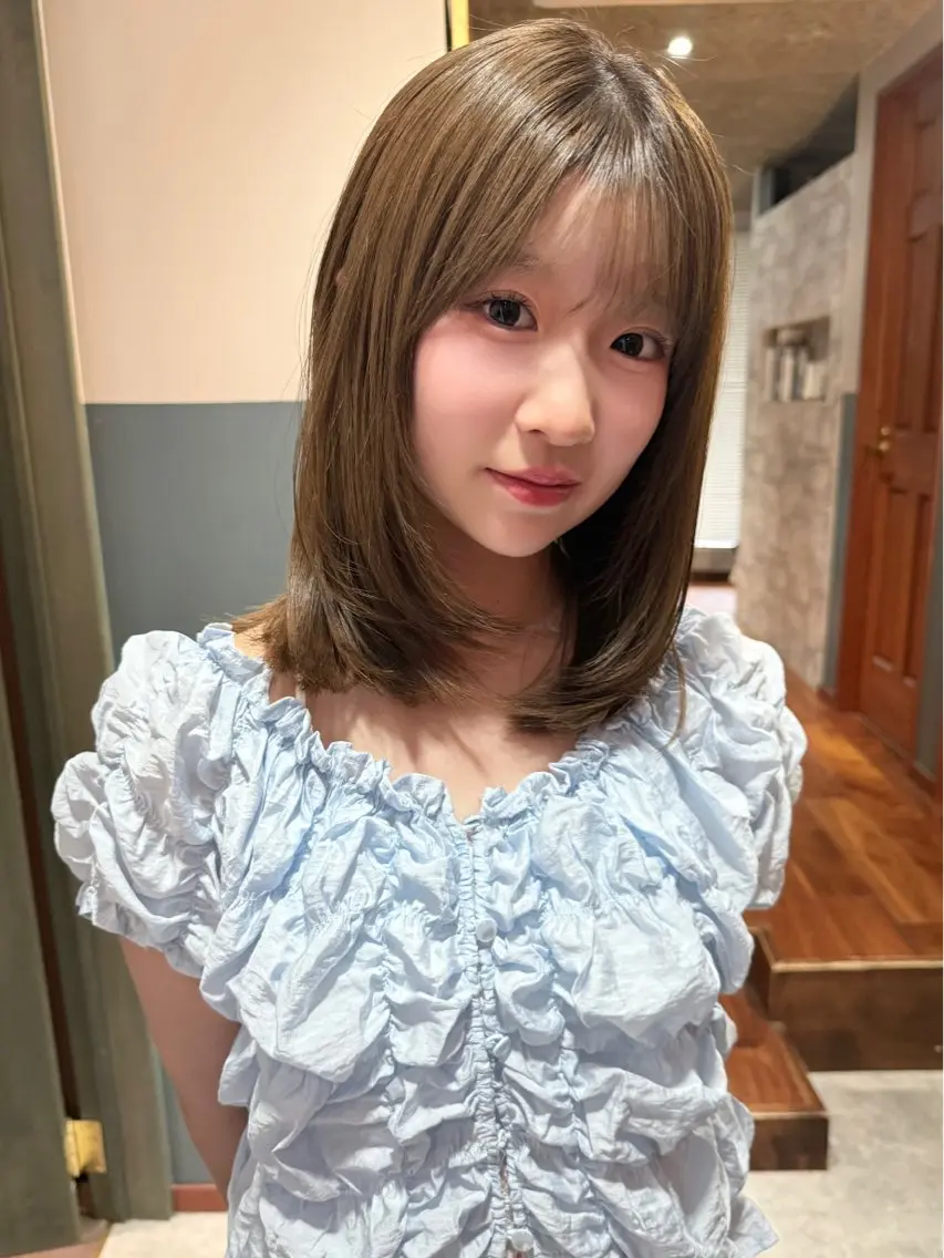 ミディアム カラー カット ヘアカラー トリートメント mai / linoah˚✧のヘアスタイル