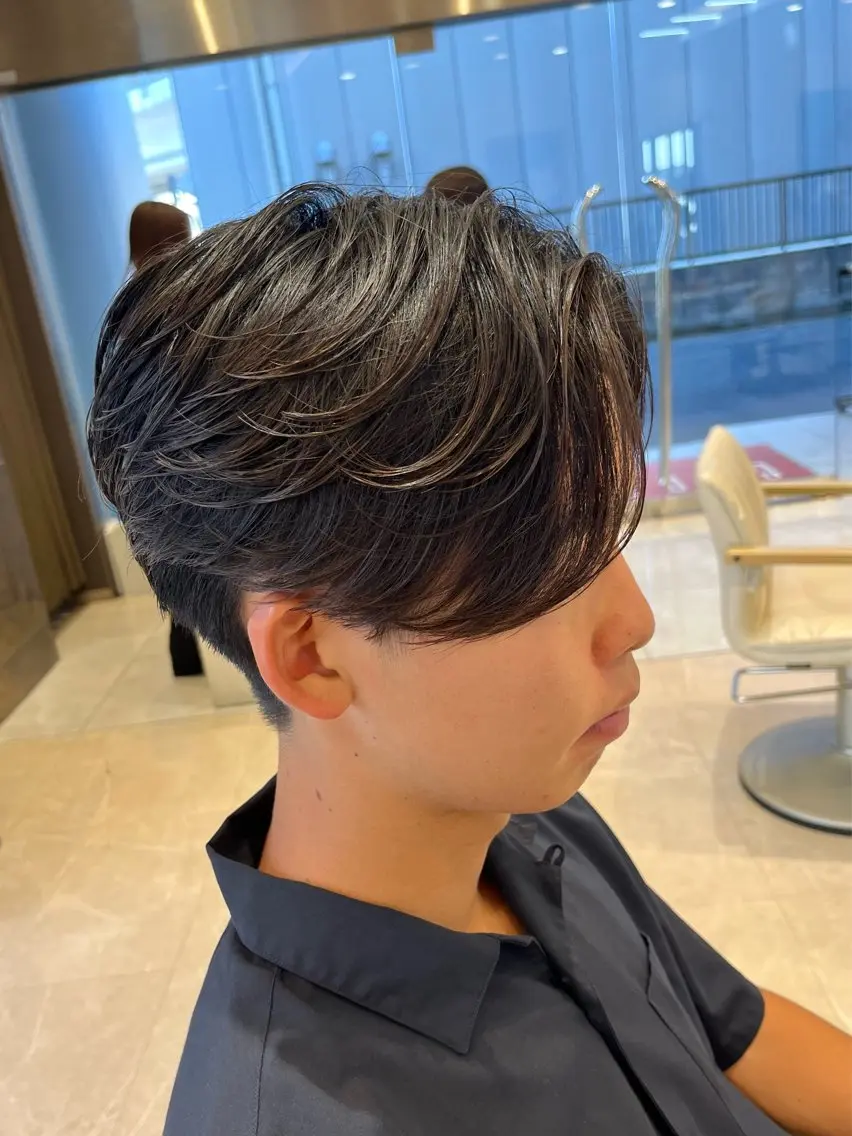 ショート パーマ メンズ 小林 優太 メンズパーマ✨のヘアスタイル