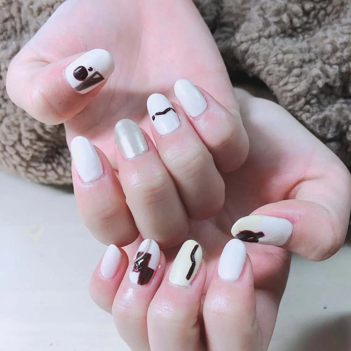 ネイル アートネイル シンプルネイル 結城 怜菜のネイルデザイン