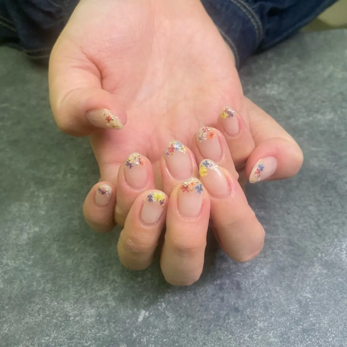 ネイル 春ネイル ハンドネイル nail salon muuのネイルデザイン