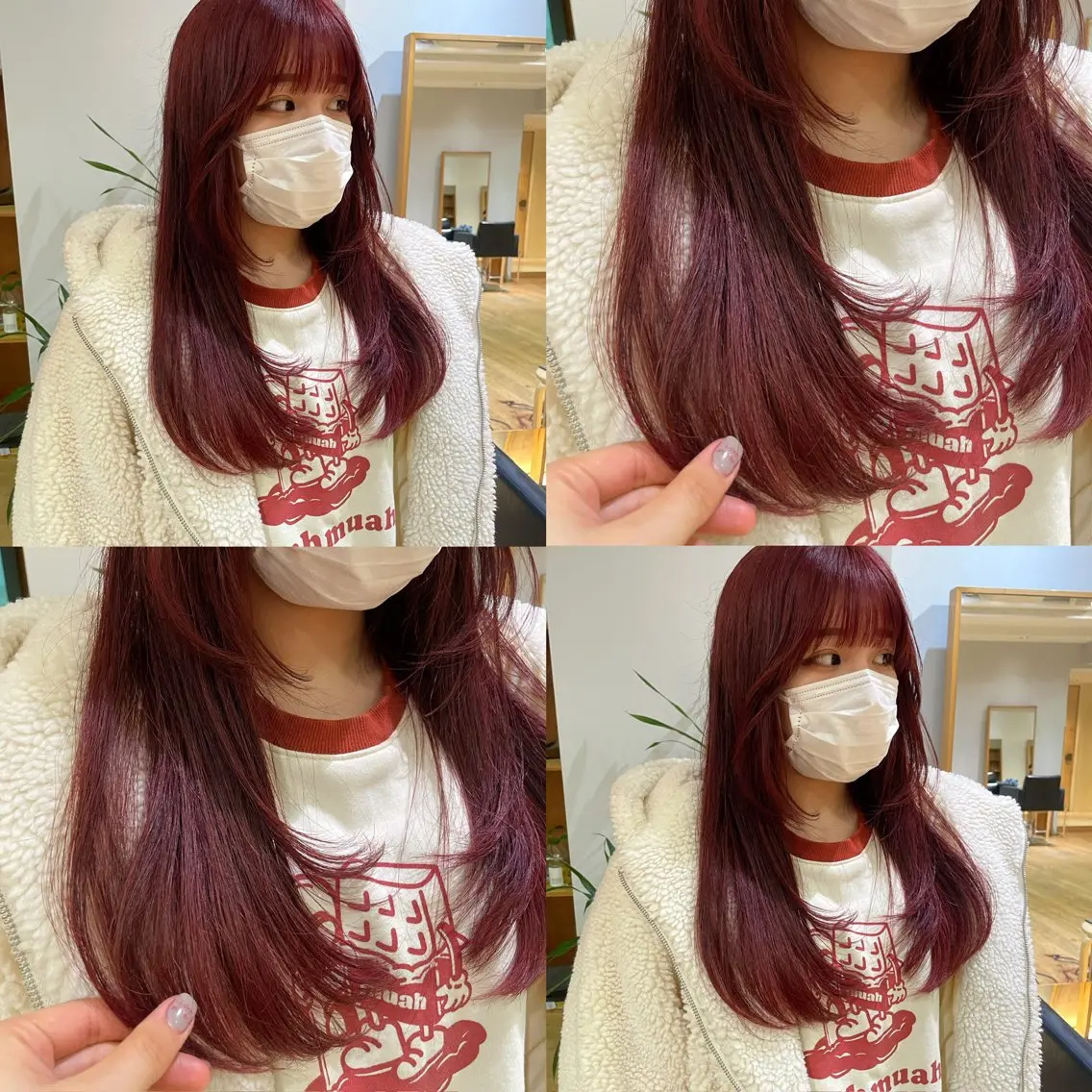 ミディアム カラー カット ヘアカラー 大橋 芽衣のヘアスタイル