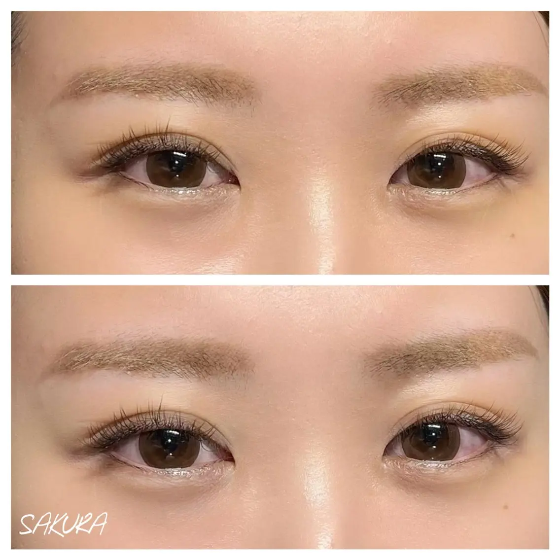 マツエク・マツパ カラーマツエク フラットラッシュ EYE405 SAKURAのマツエク・マツパデザイン
