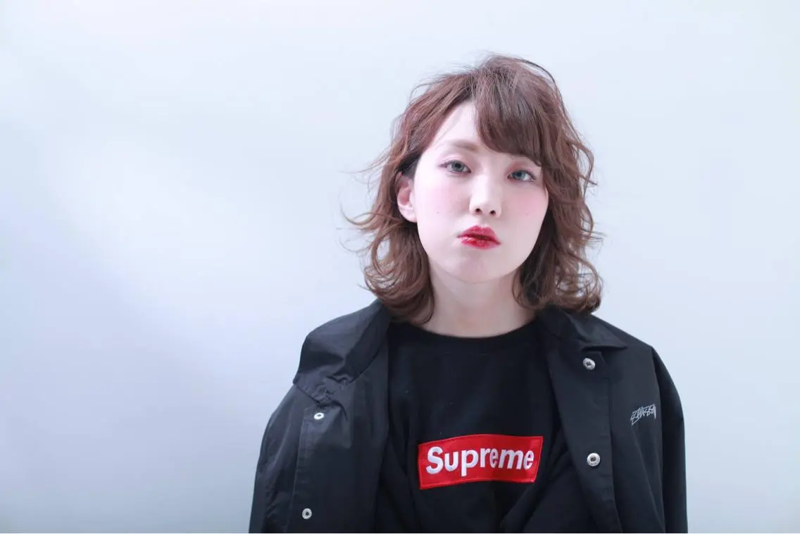 ミディアム カラー ヘアアレンジ 烏丸韓国ヘア🇰🇷 ayaka🎀のヘアスタイル