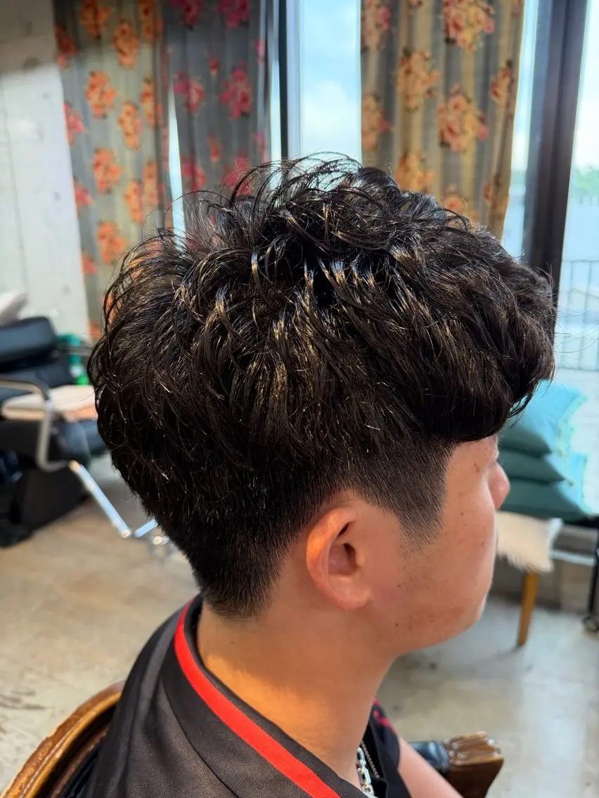 ショート パーマ ヘアアレンジ メンズ メンズパーマ カット パーマ 🍀Ryosuke 🍀のヘアスタイル