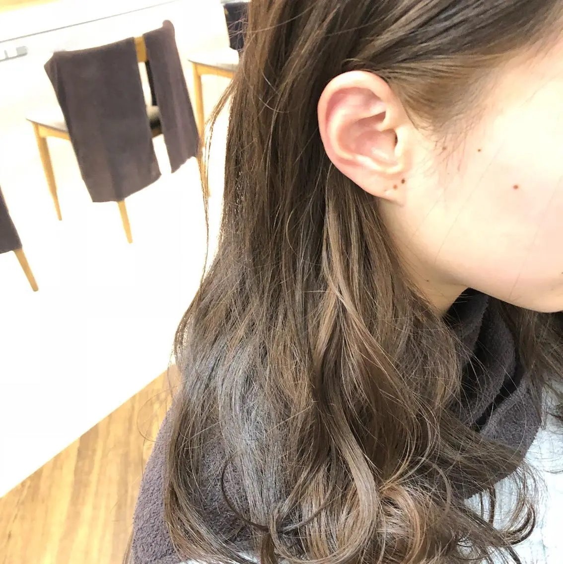 セミロング アッシュ YOFAhair芦屋 峰★カラーリストのヘアスタイル
