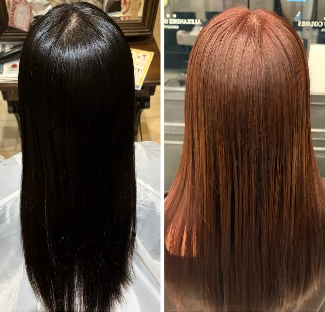 ロング ピンクブラウン ヘアカラー あいみ モデル様募集中🎀のヘアスタイル