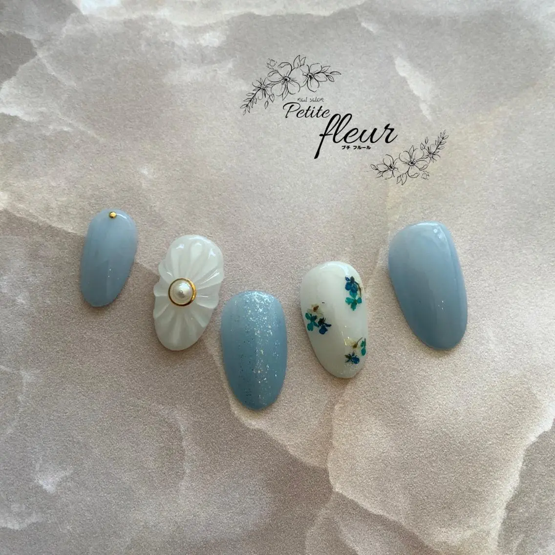 ネイル アートネイル ❁⃘*。Petite fleur❁⃘*りさのネイルデザイン