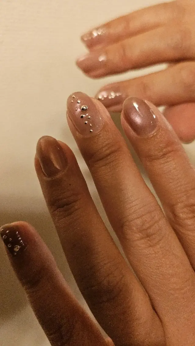 ネイル アートネイル マグネットネイル ショートネイル Viva Nail 堺区自宅ネイルサロンのネイルデザイン