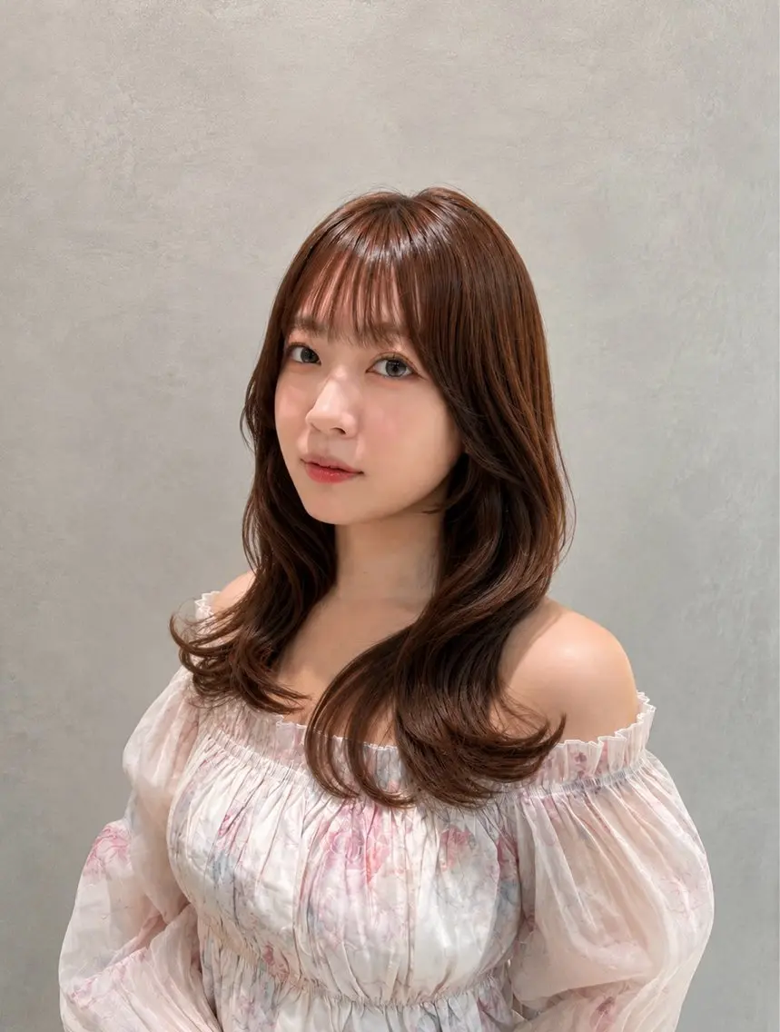 セミロング カラー カット ヘアカラー トリートメント 🌈レイヤーカット/ /吉田悟志🌈のヘアスタイル