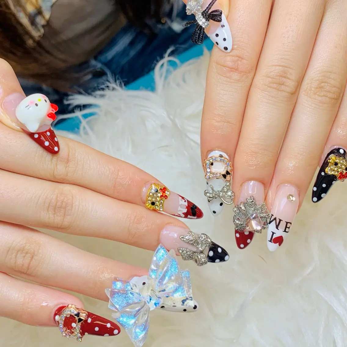 ネイル チークネイル 長さ出し フラッシュネイル フレンチネイル グラデーション AN NAIL SALONのネイルデザイン