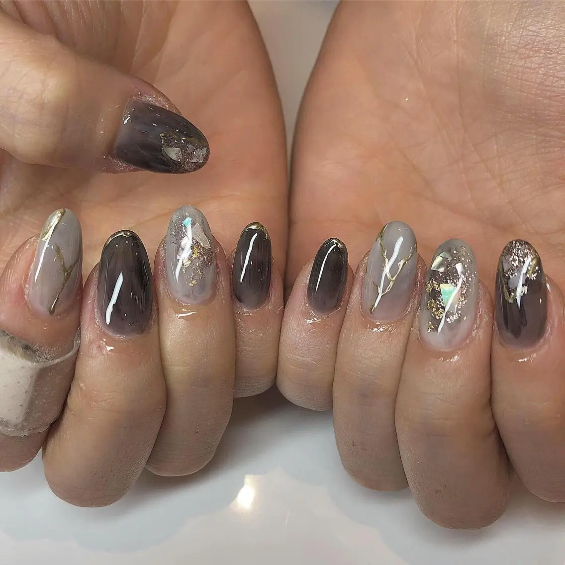 ネイル ニュアンスネイル ハンドネイル 鶴田୨ৎmaison de NALIのネイルデザイン