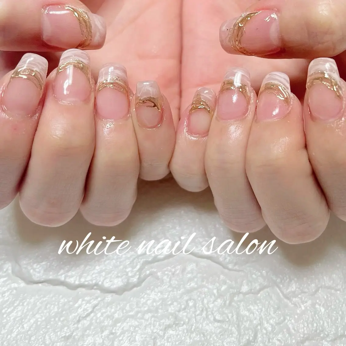 ネイル 持ち込み ハンドネイル white nail salonのネイルデザイン