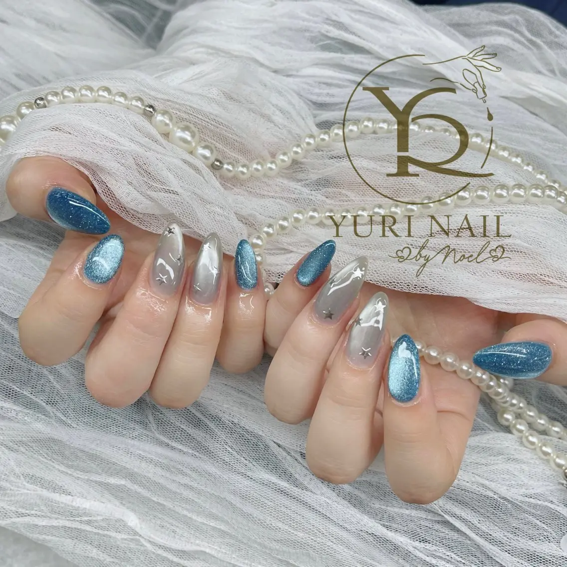 ネイル チークネイル フットネイル フレンチネイル グラデーション キラキラネイル ハンドネイル フットネイル ハンドケア YURI Nail Funabashiのネイルデザイン