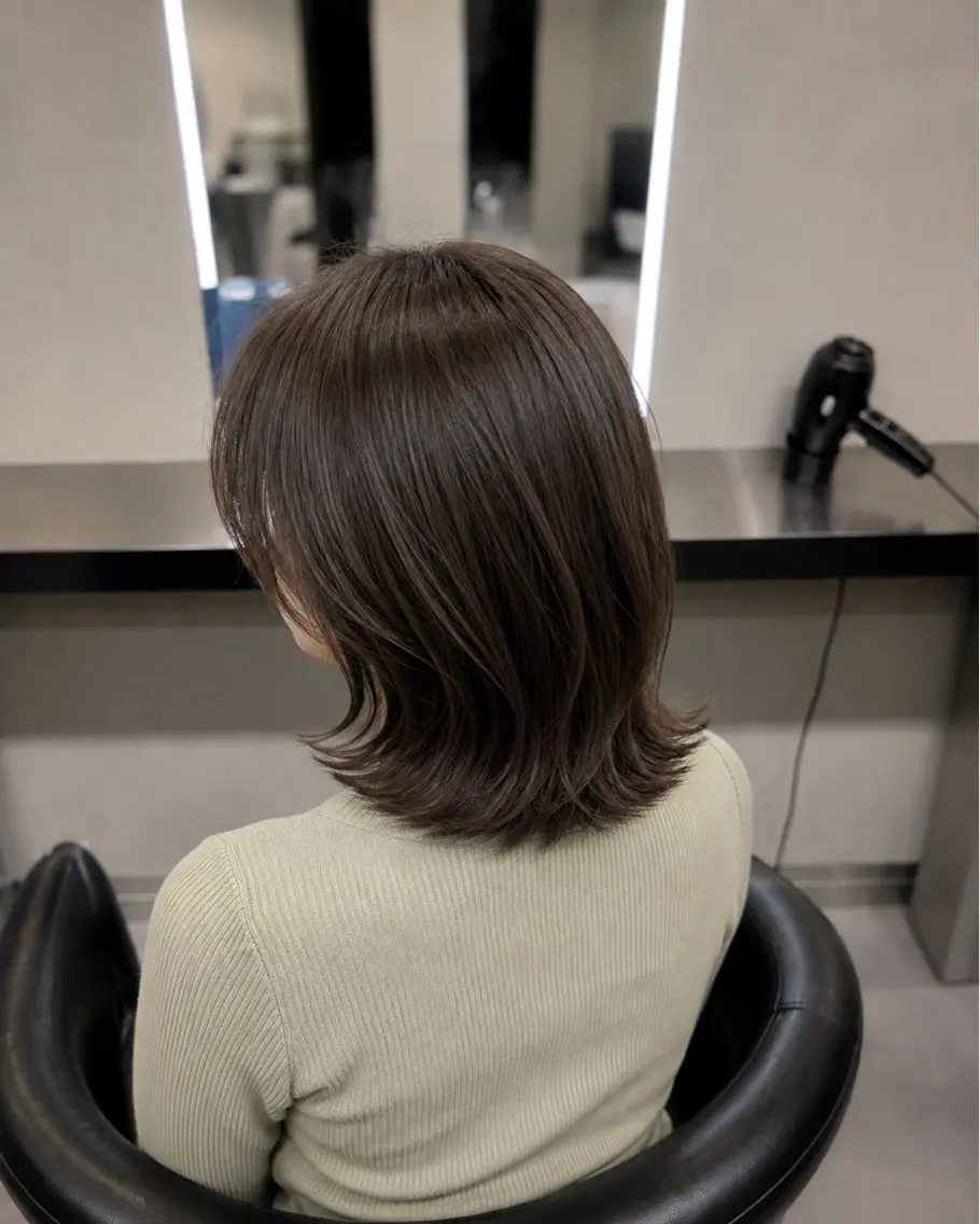 ミディアム カラー ブラウンカラー トリートメント 🌈ウルトワ水素 髪質改善naru🌈のヘアスタイル