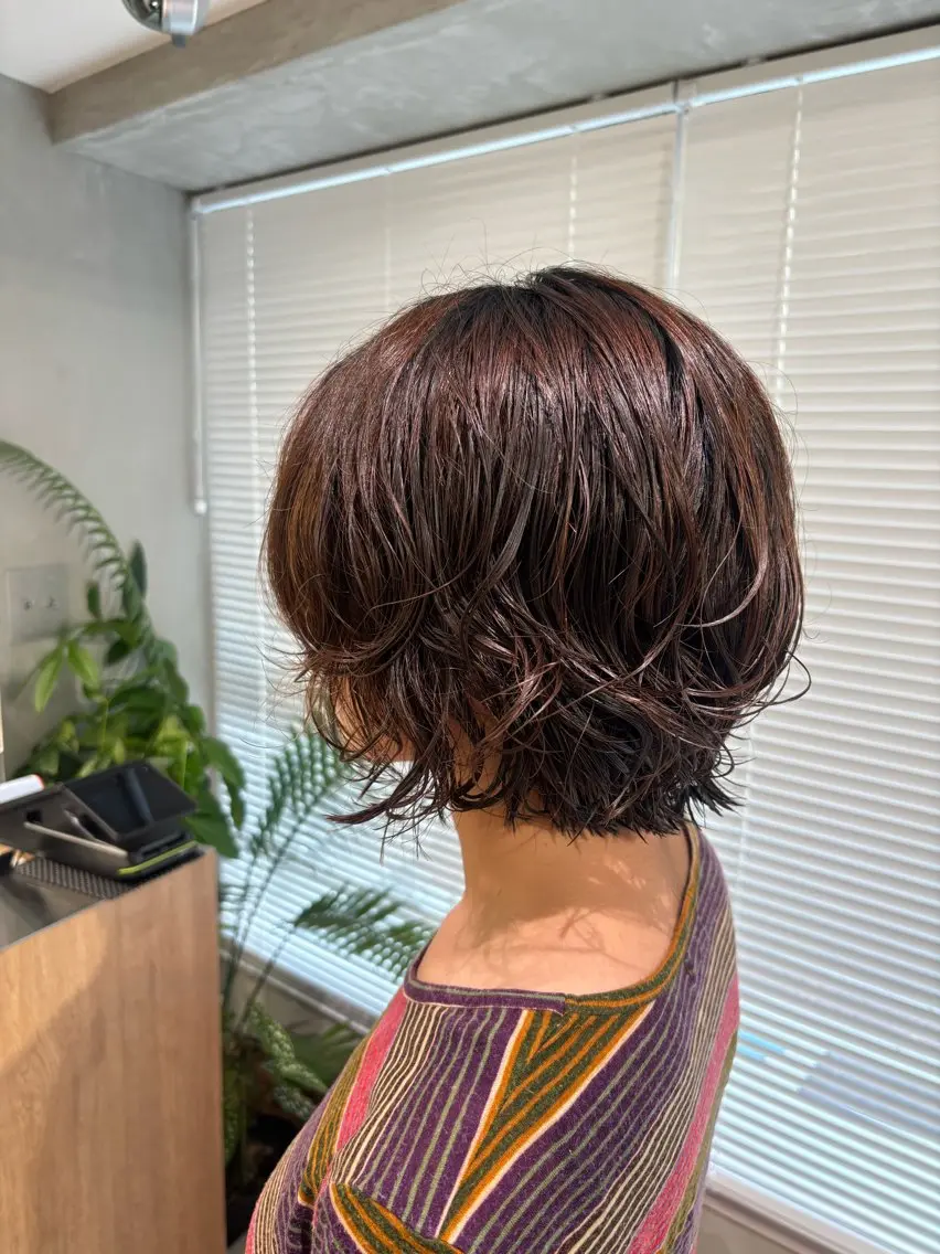 ショート パーマ カット パーマ カザマ🧤/パーマ /デジタルパーマのヘアスタイル