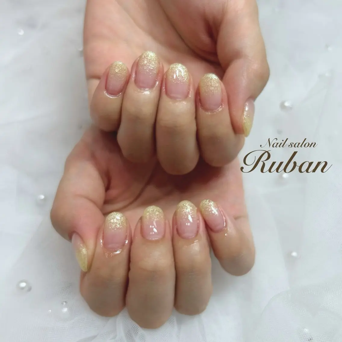 ネイル グラデーション ラメ(グリッター) ラメグラデーション Nail salon Rubanのネイルデザイン