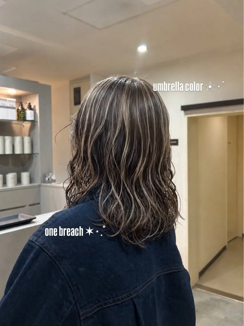 【ブリーチあり】デザインカラー＋Aujua 1stepトリートメント🫧の写真