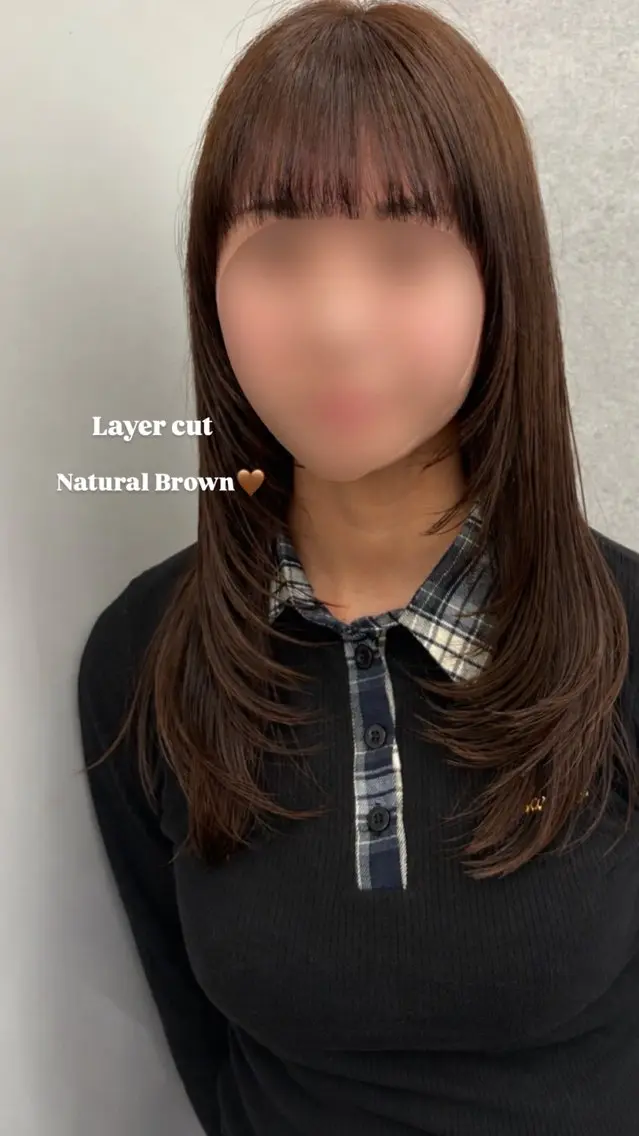 【平日夜限定🎀】ロング~ミディアム限定レイヤーカットモデル➕シャンプーブロー💇🏻♀️の写真