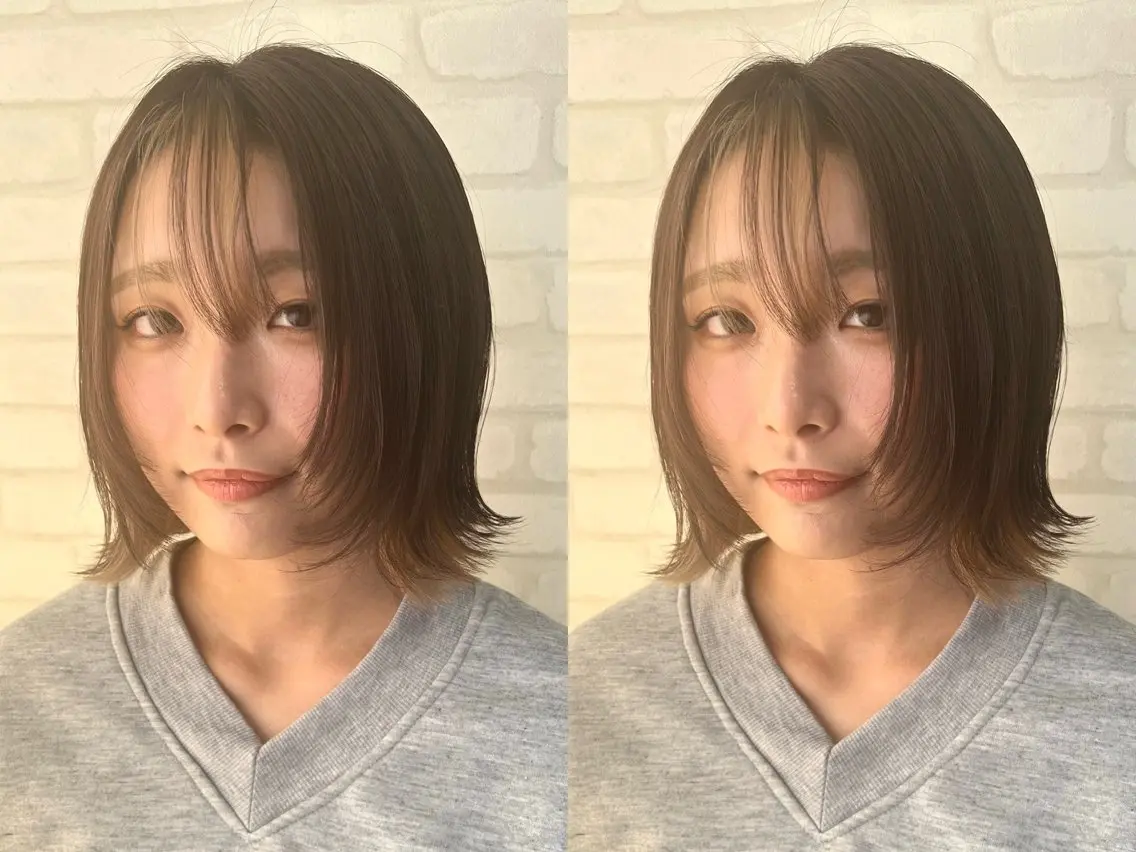 ショート カット ヘアカラー トリートメント 🇰🇷韓国風レイヤ ー🇰🇷の達人🔥のヘアスタイル