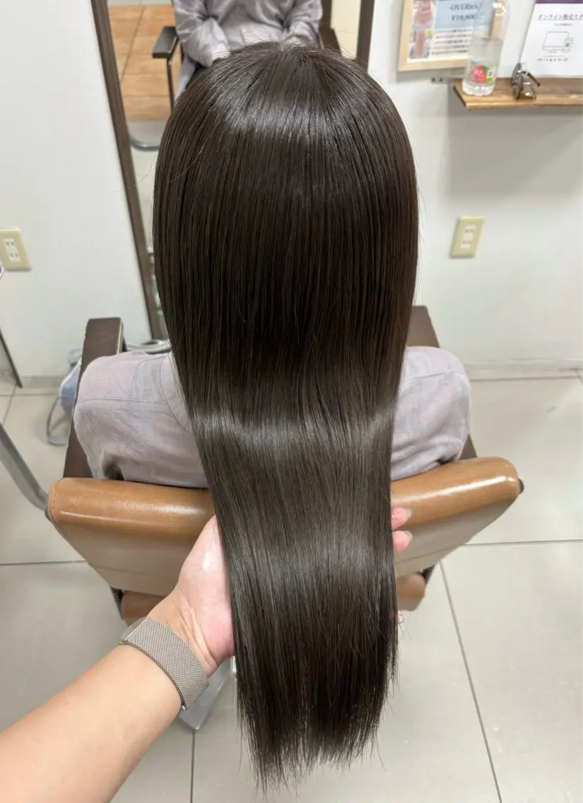 セミロング カラー オリーブカラー 髪質改善 トリートメント カット ヘアカラー 頭皮×髪質改善 透明感カラー💎中村のヘアスタイル