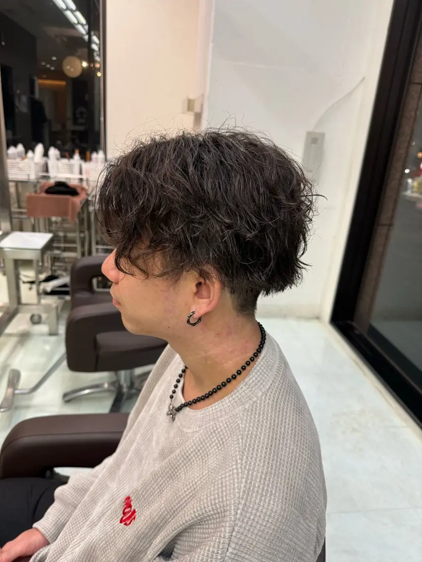 【🌀メンズ限定🌀】メンズカット+爆モテパーマ🧑🏼‍🦱+Refa炭酸ケア🫧の写真
