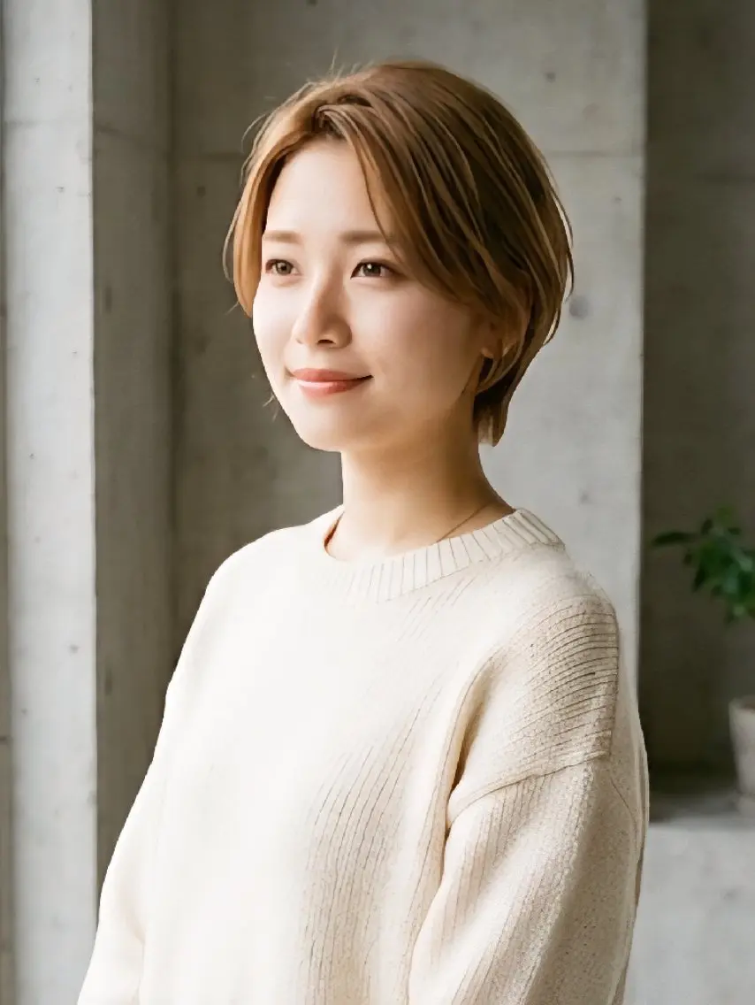 骨格美カット+カラー+コーティングトリートメントの写真
