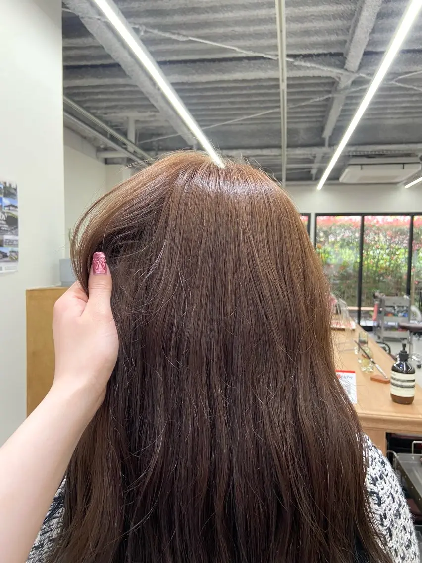 【2回目限定✨】カット+ブリーチなしwカラー+艶トリートメント🫧💗の写真