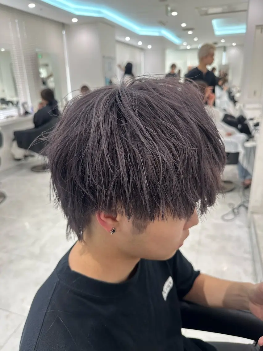 ショート カラー メンズ カット ヘアカラー 🐺韓国風メンズ特化 あさひ🐺のヘアスタイル