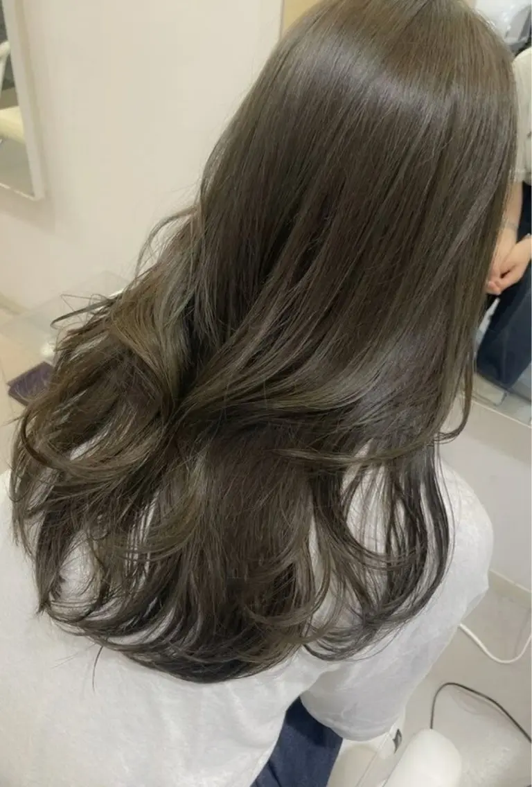 💖学割U24♡透明感カット+カラー → 学生人気No.1!赤みを抑えた透明感カラー💖の写真