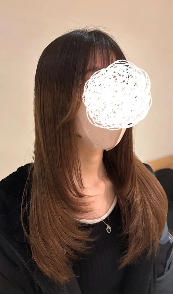 ロング レイヤーカット ✿︎AMELY呉服町 海野采紗‎✿  ‎のヘアスタイル