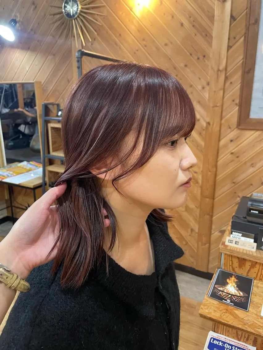 セミロング カラー ヘアカラー Nana 🫧のヘアスタイル